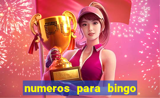 numeros para bingo de 1 a 90